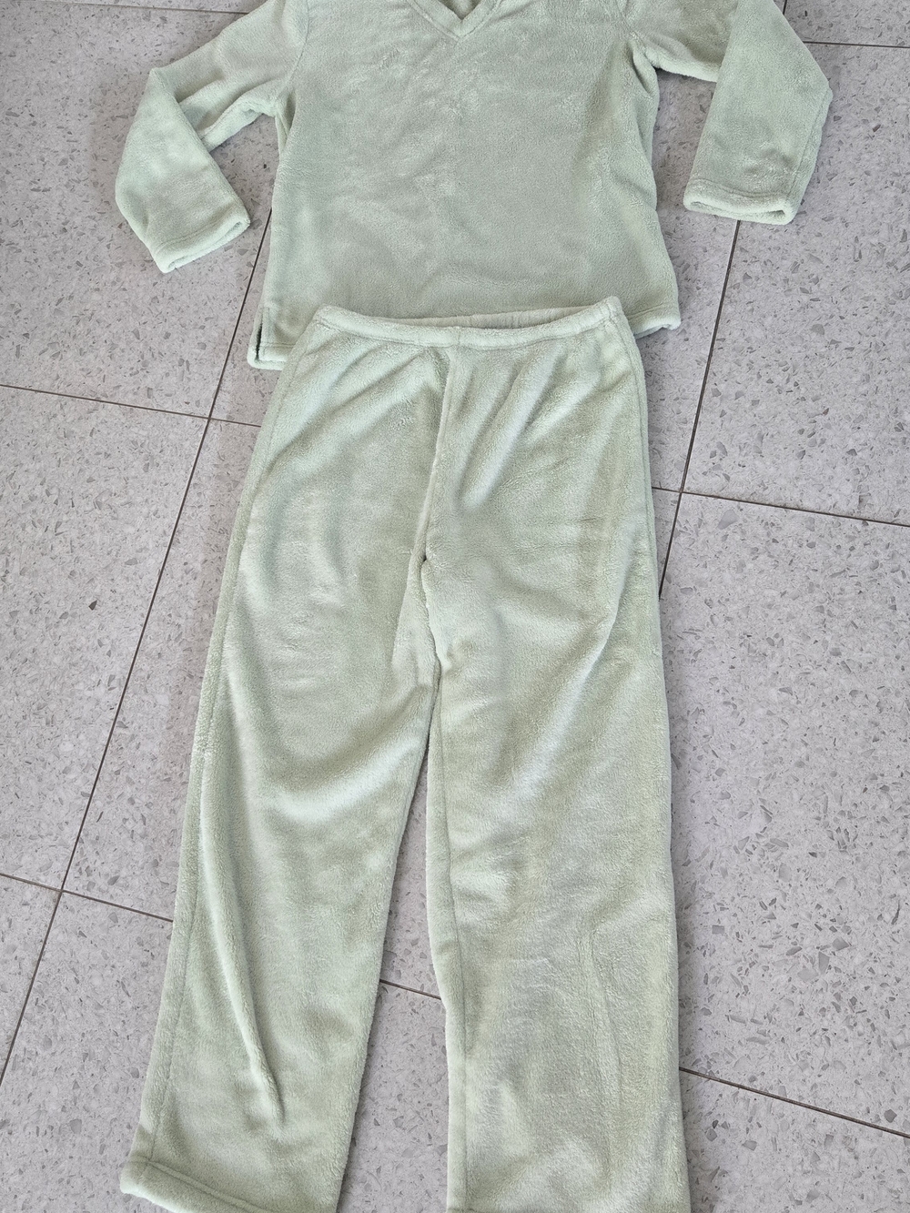 Charter Club Intimates 2 Piece Sleeper Pajama Set Mint Green MEDIUM